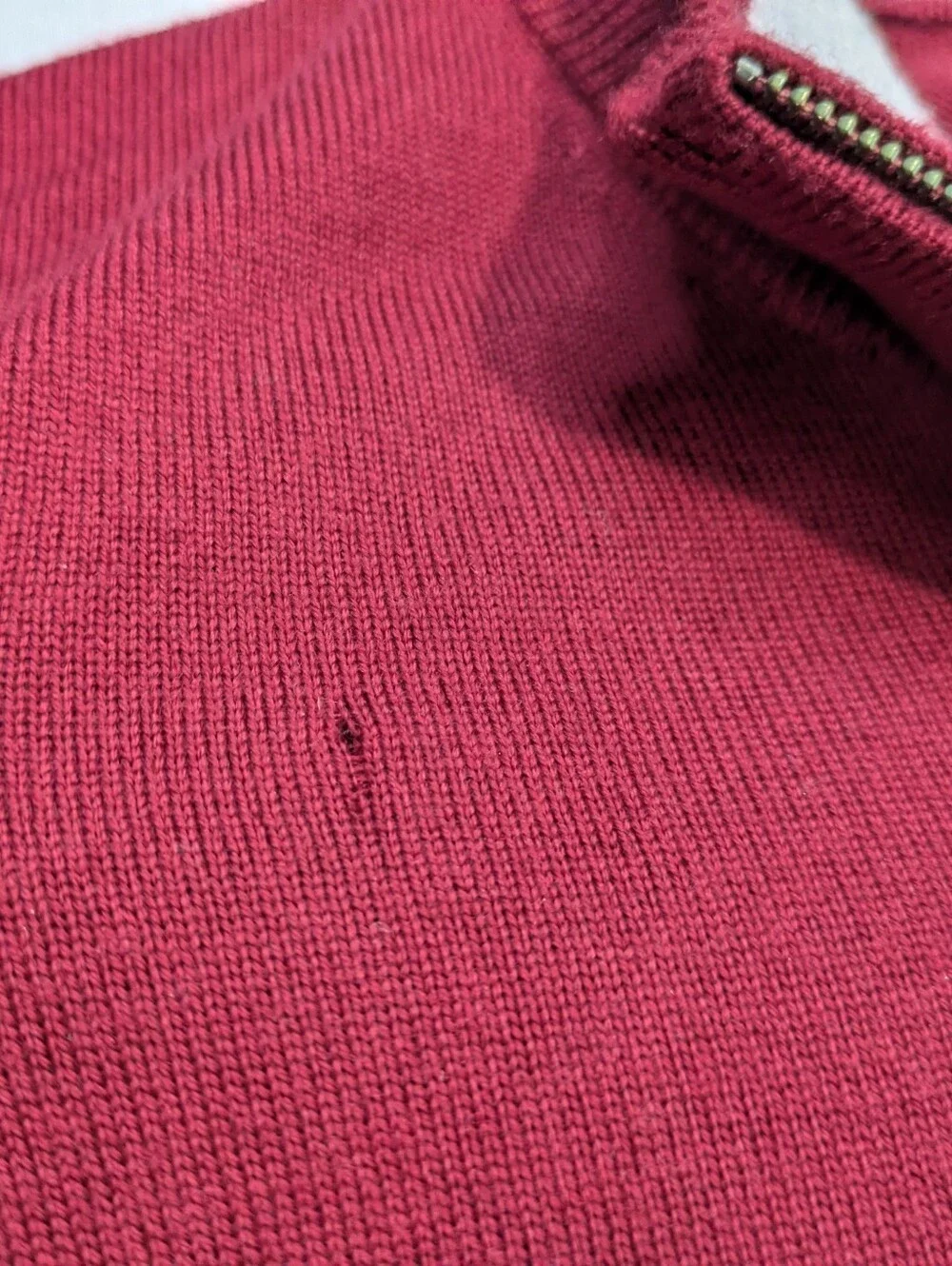 Peter Millar Virginia Tech Hokies Mens XL 1/4 Zip Merino Wool Sweater